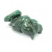 Handmade Natural Green Jade gem stone Owl Bird Figure Home Decorative Gift Item
